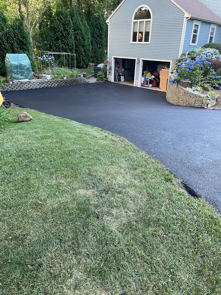 New asphalt driveway